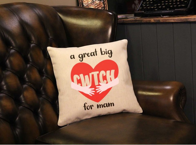 'Cwtch For Mam' - Square Cushion